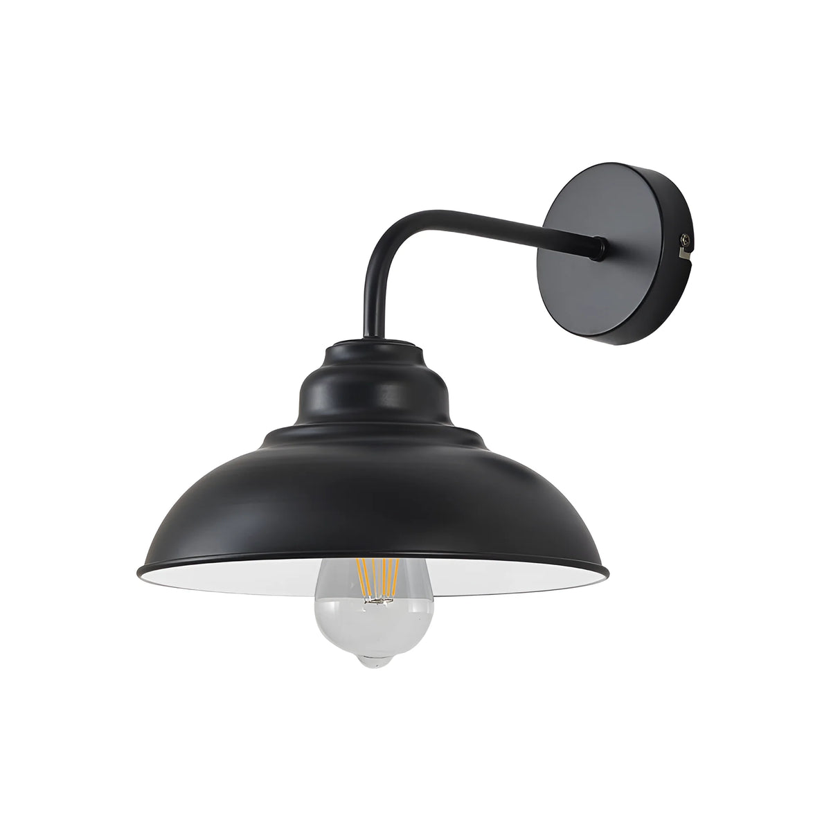Braytron P004W Wandlamp Zwart 1H 1xE27