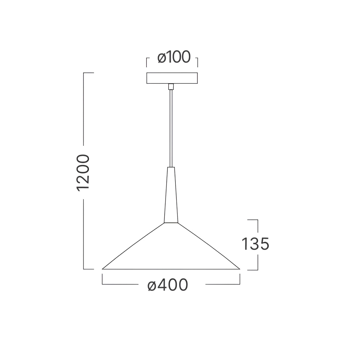 Braytron P009R Hanglamp Zwart 1H 1xE27