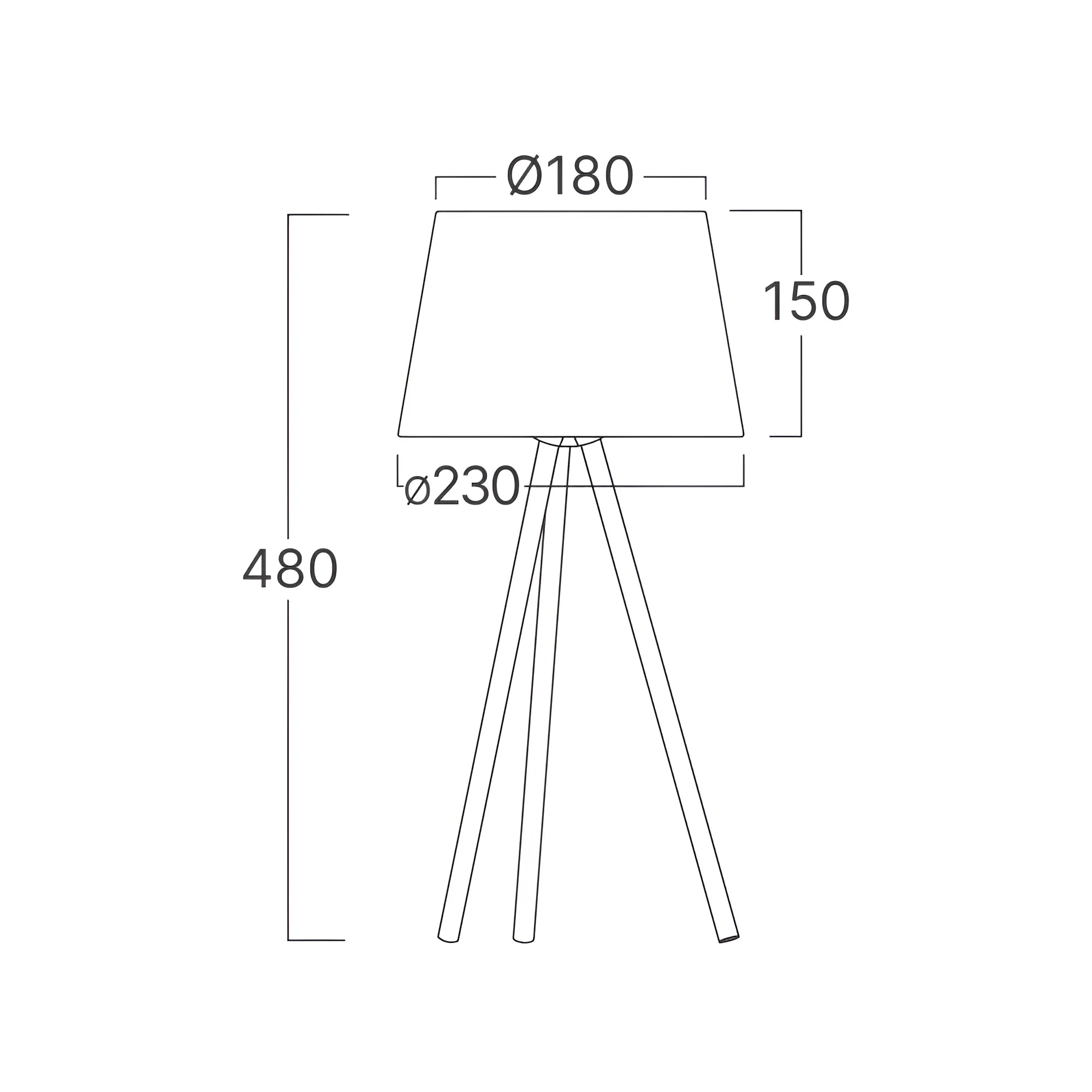 Braytron F002T Tafellamp Zwart 1H 1xE27