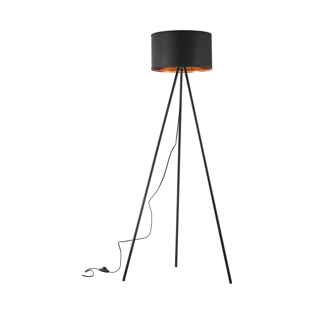 Braytron F003T Vloerlamp Zwart 1H 1xE27