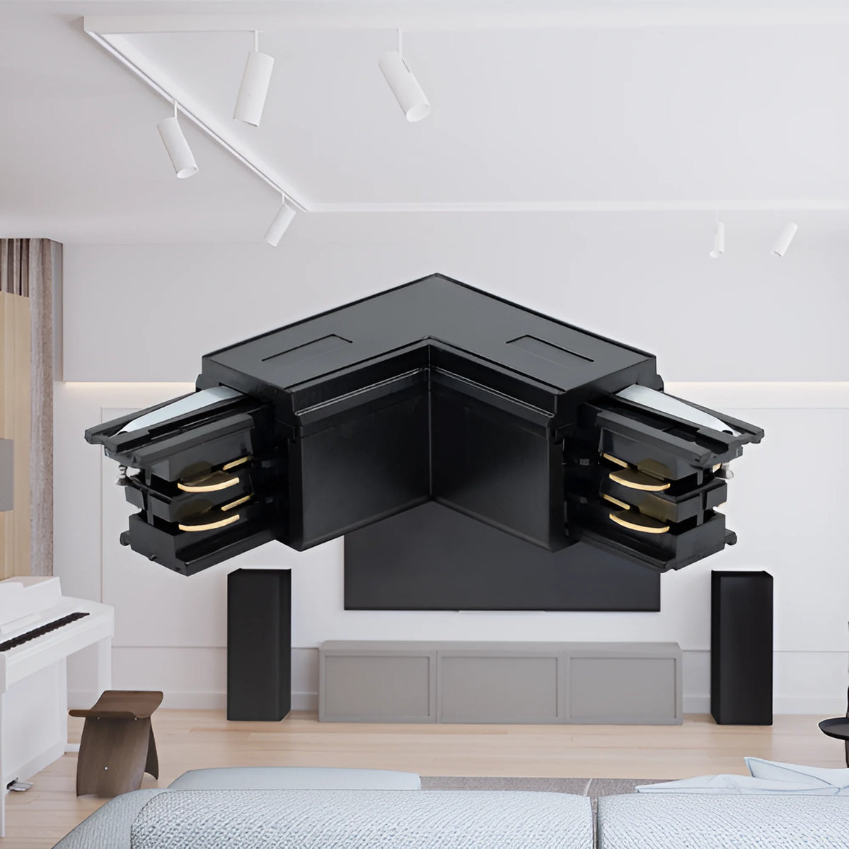Braytron L Railconnector Zwart 4WRS