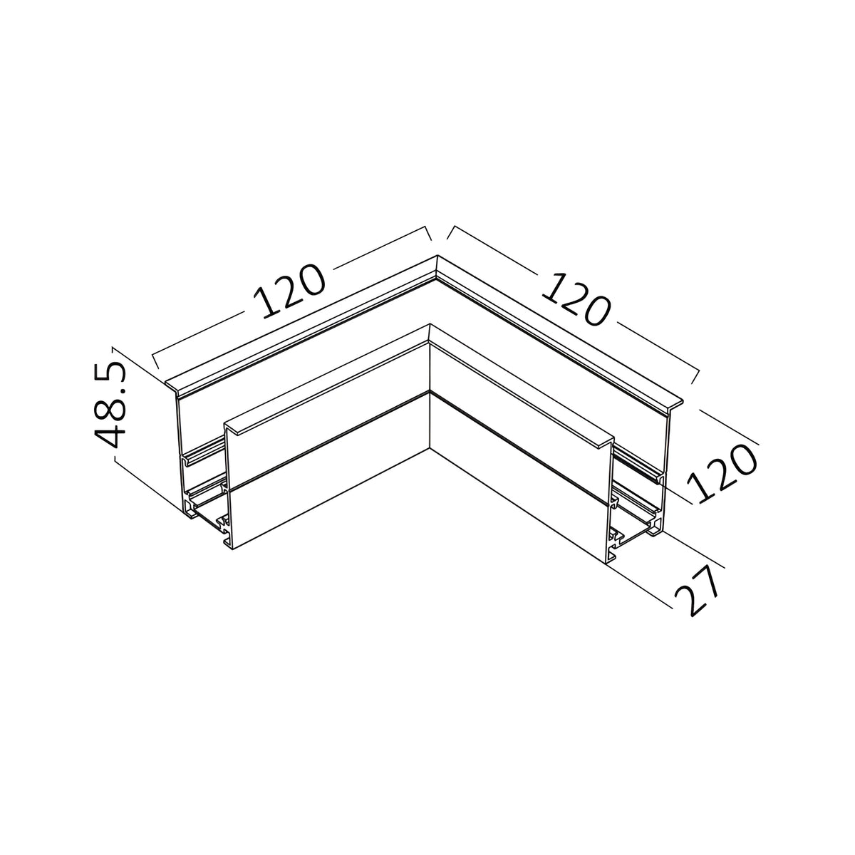 Braytron M20A Magneetrail-armatuur Zwart RC01 1