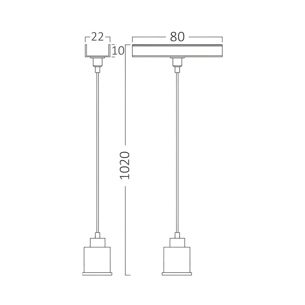 Braytron S20B Hanglamp Accessoire Zwart SD01