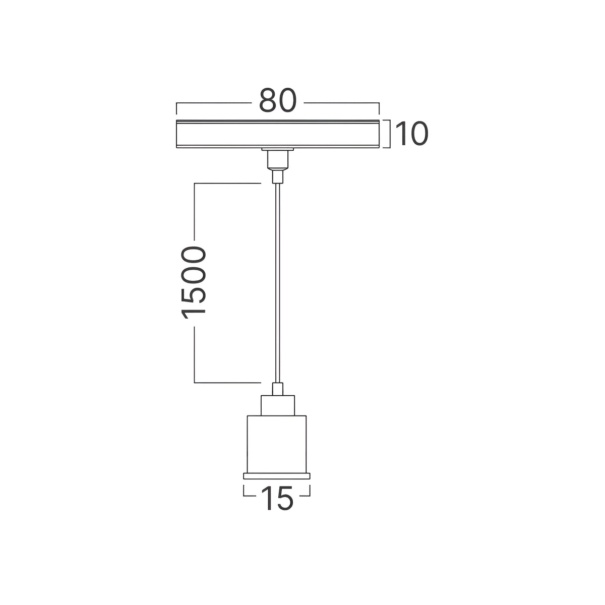 Braytron M20A Hanglamp Accessoire Zwart SR01