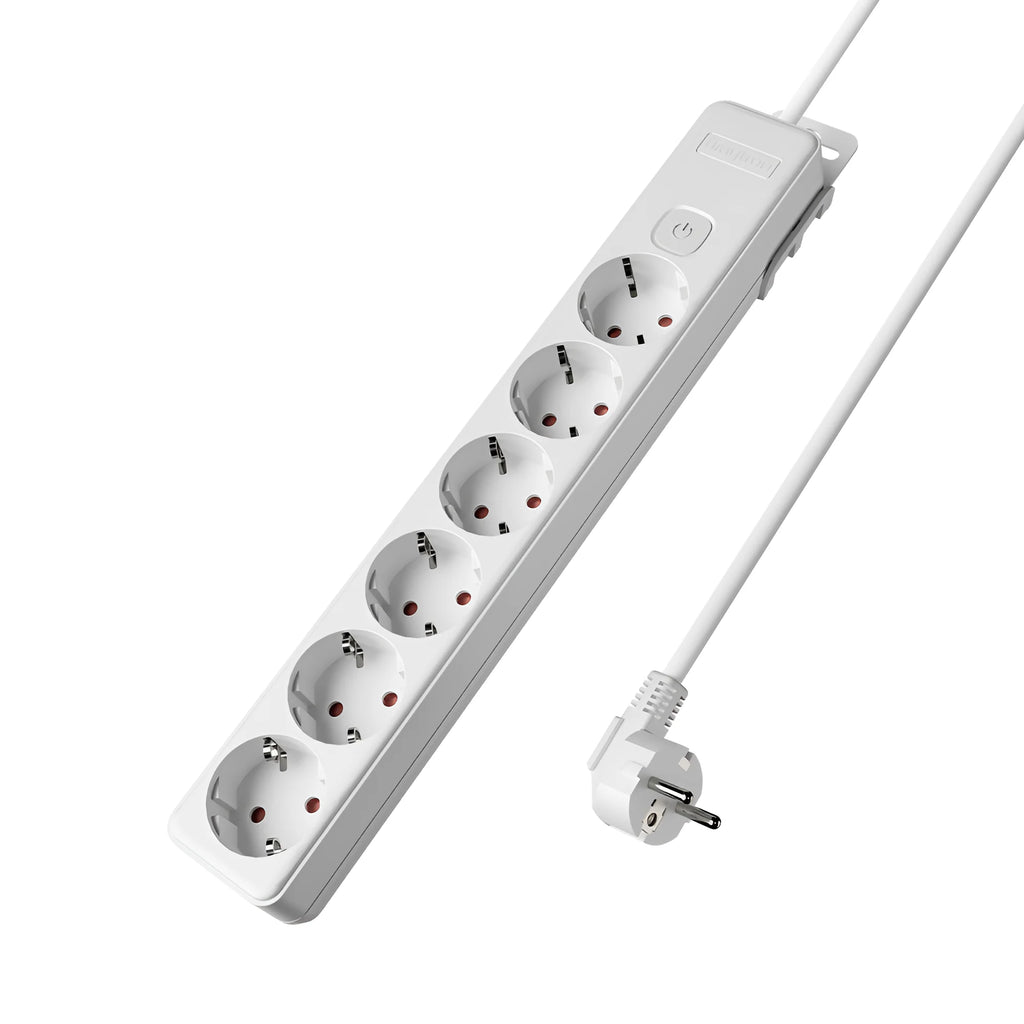 Braytron Xline Verlengsnoer met stekkerdoos 6WAY EU SWC 3x1,5mm2 1,5M
