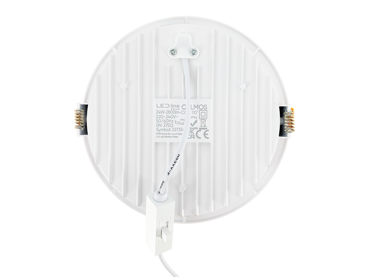 Downlight CALMOS 3CCT (3/4/6,5K) 24W 2800lm rond IP54 Wit PRIME DALI