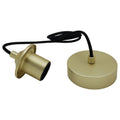 Artdelight Pendant cord uni - Pendel/Hanglamp - Zwart/goud