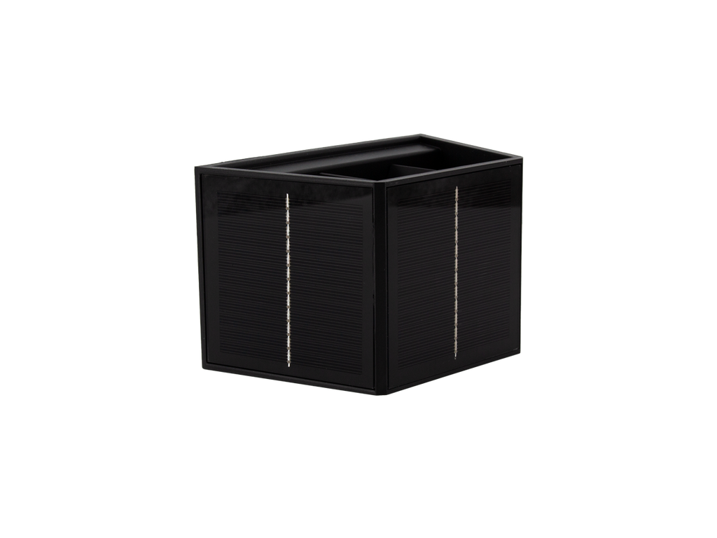 Solar LED wandlamp CUBE 3000K 50lm IP54 zwart LITE