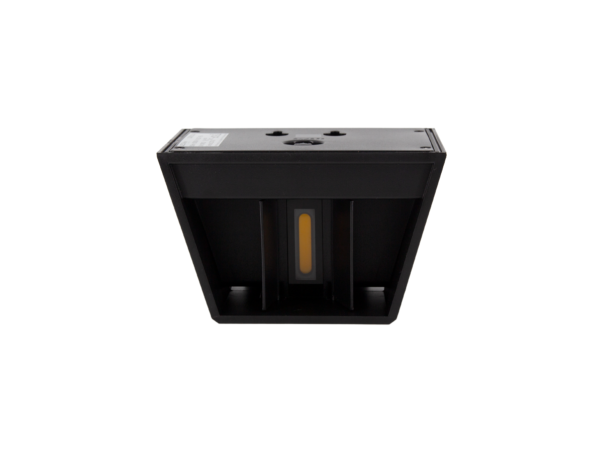 Solar LED wandlamp CUBE 3000K 50lm IP54 zwart LITE