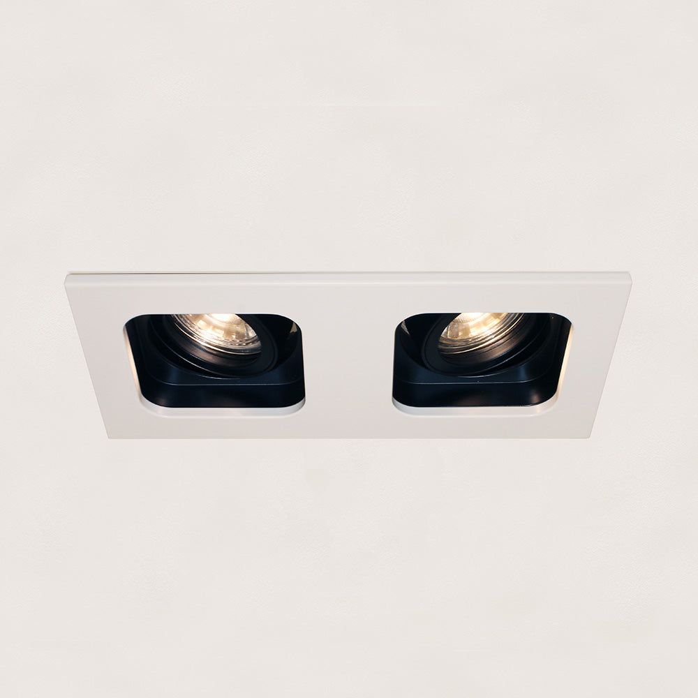 Artdelight Moggio - Inbouwspot - 1 lichts - Wit/zwart