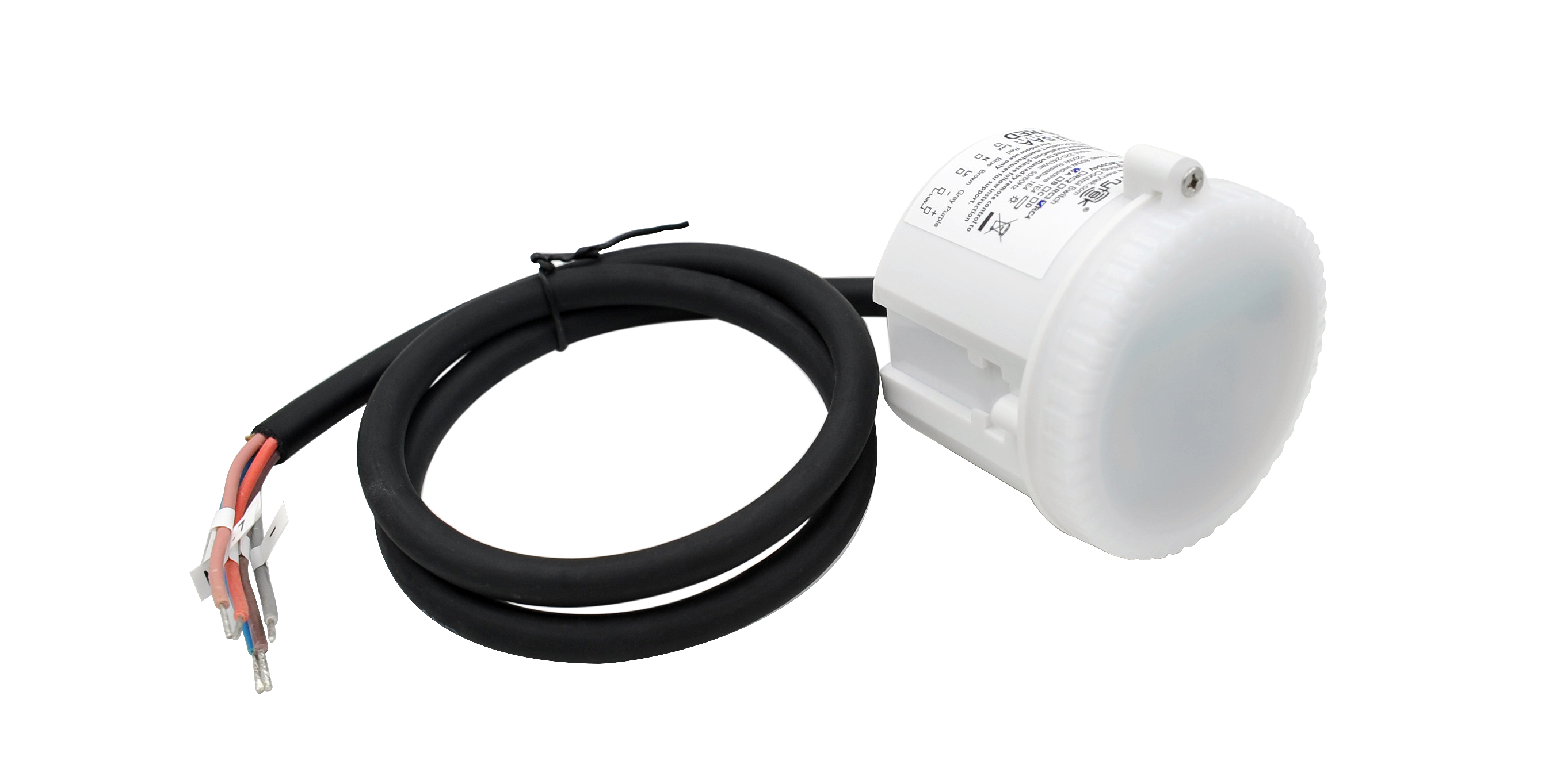 MERRYTEK magnetron bewegingssensor 15m M20 600W AAN/UIT 2-traps DIM 1-10V clip