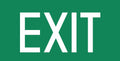 Montage-accessoires CLARENTO - EXIT-bord AC004 voor nooduitgang-noodlamp