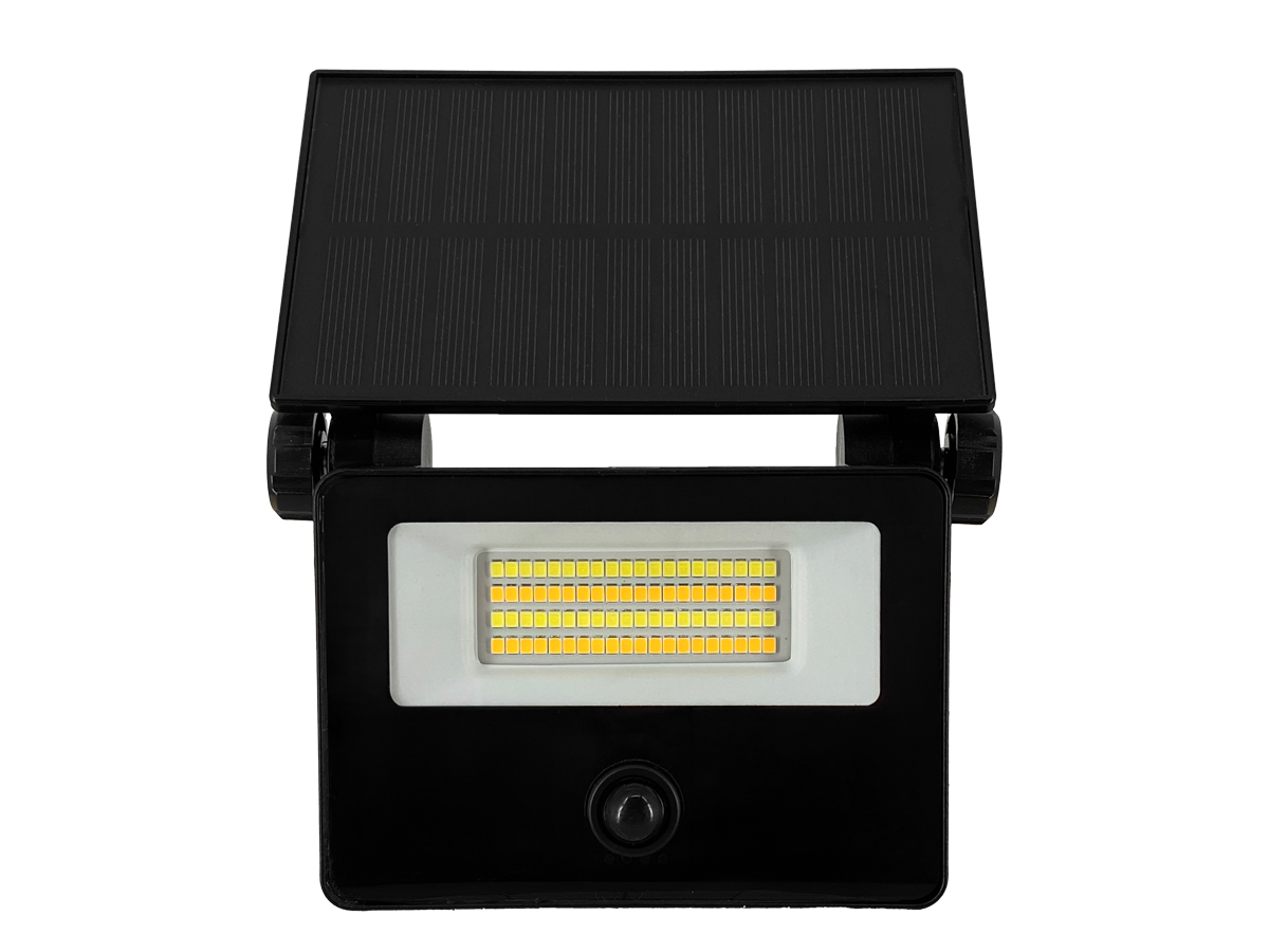 Solar schijnwerper FLOWLITE 3CCT (3/4/6,5K) 10W 1100lm PIR afstandsbediening IP65 zwart LITE