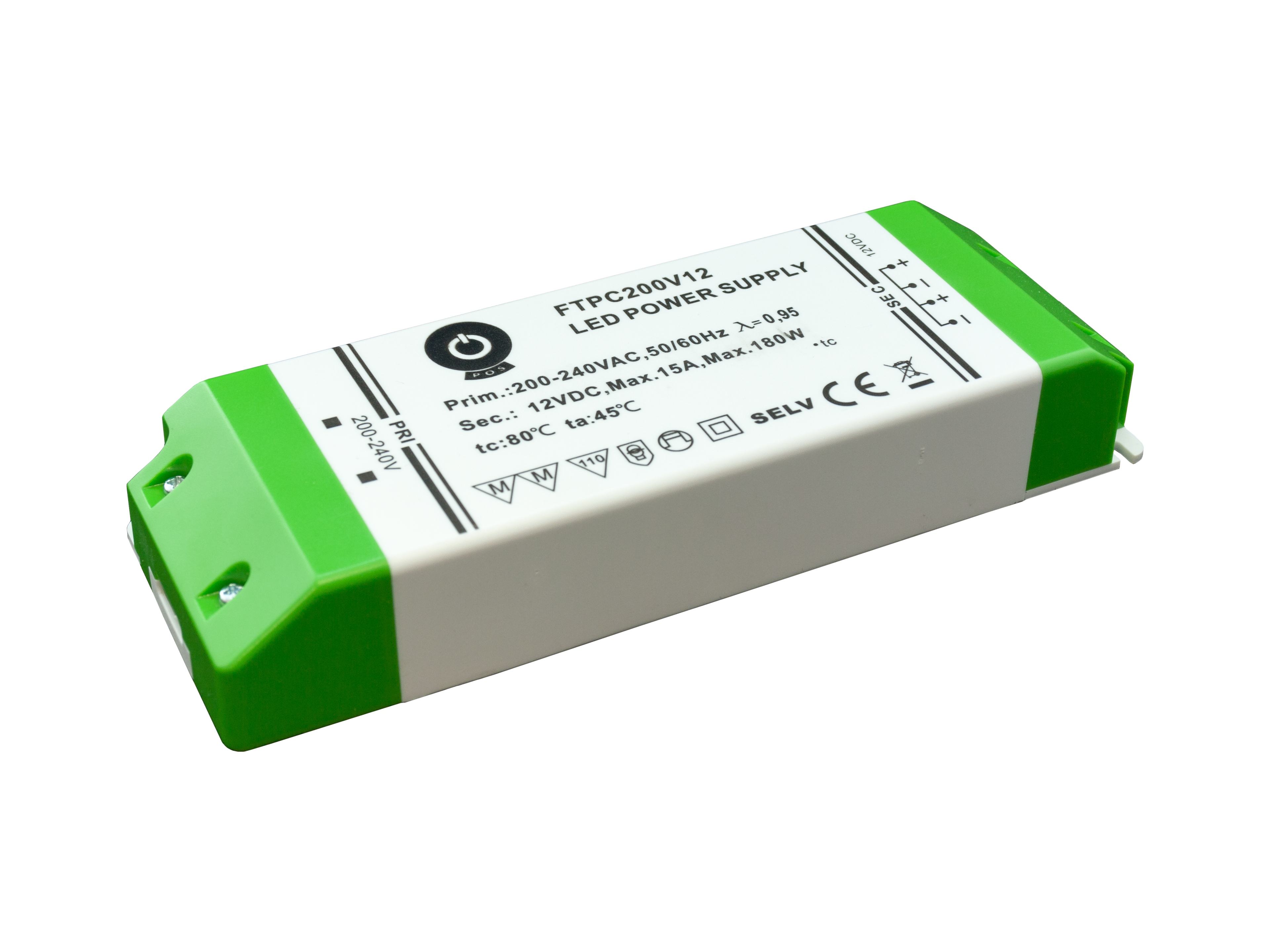 FTPC200W12V 15A 200W 12V voeding