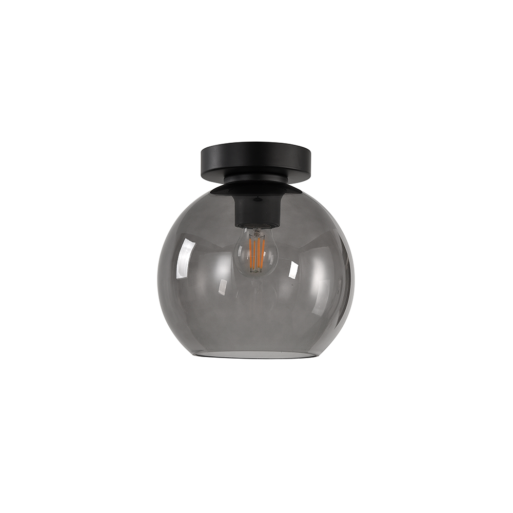 Artdelight Marino - Plafonnière - Ø20cm - Grijs glas