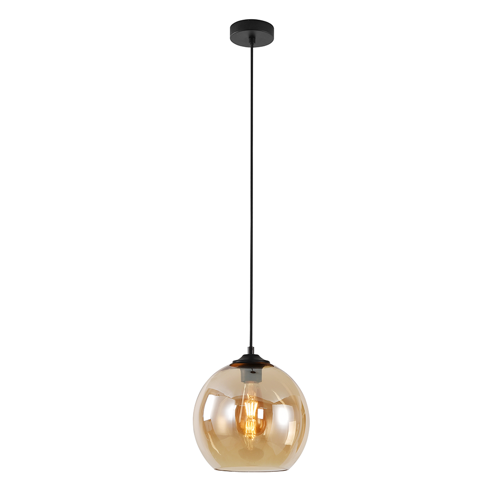 Artdelight Marino - Hanglamp - Ø25cm - Amber glas