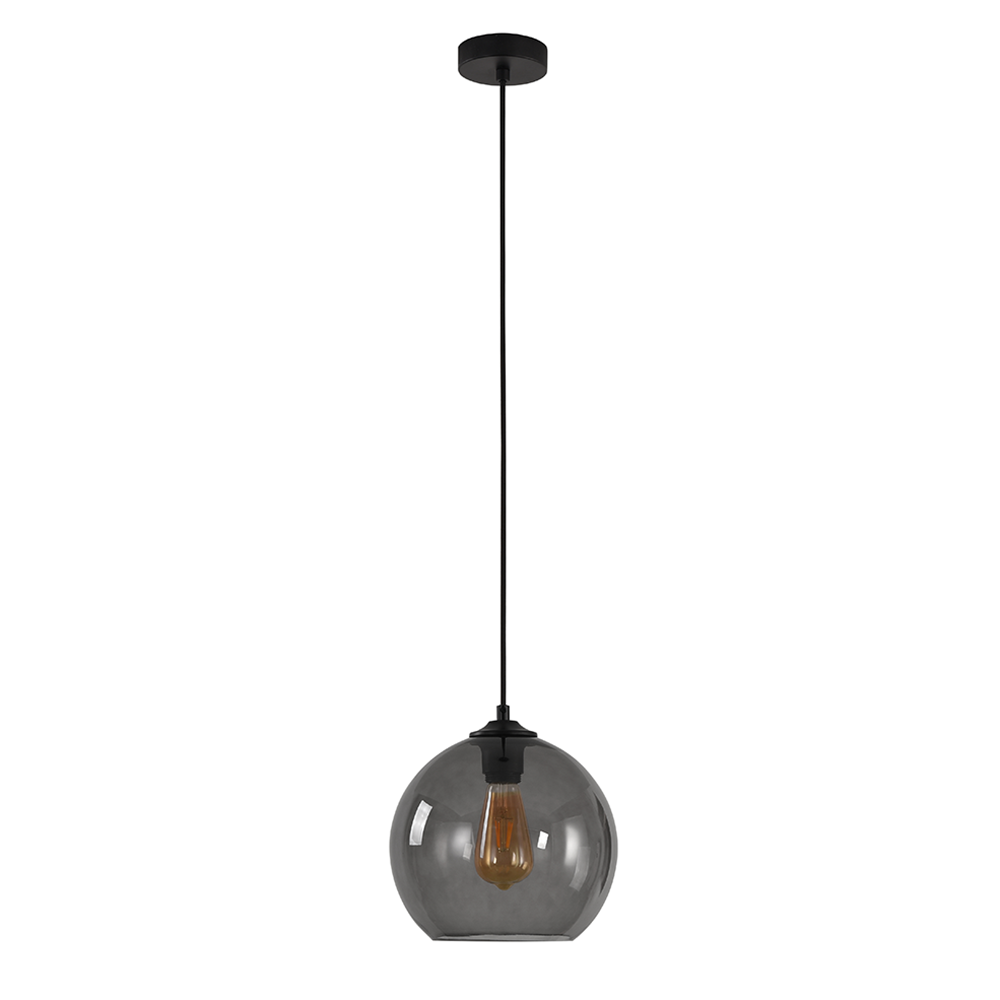 Artdelight Marino - Hanglamp - Ø25cm - Grijs glas