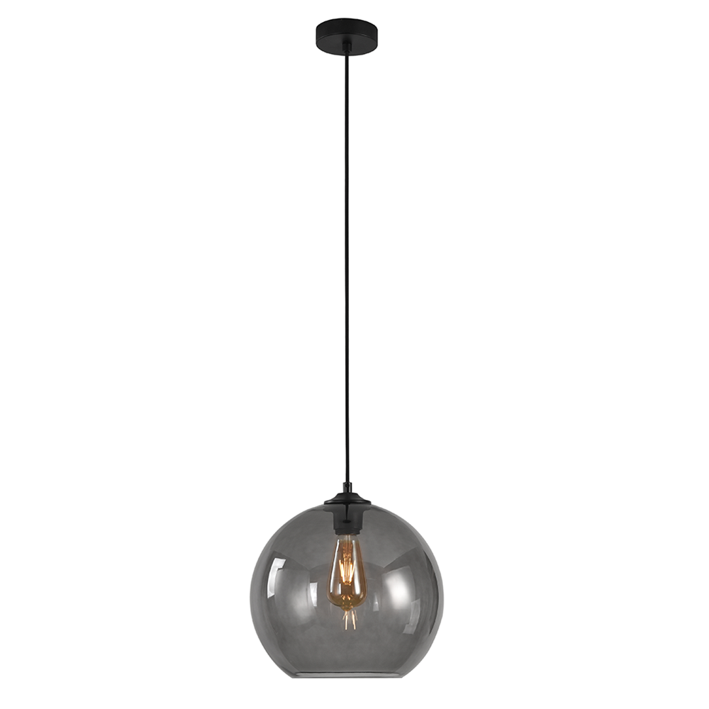 Artdelight Marino - Hanglamp - Ø30cm - Grijs glas
