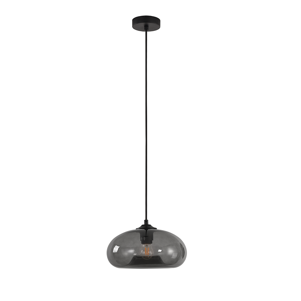 Artdelight Paradise - Hanglamp - Grijs glas