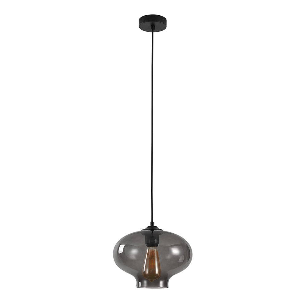 Artdelight Toronto - Hanglamp - Grijs glas