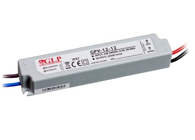 GPV-12-12 1A voeding 12W 12V IP67