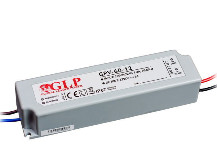 Voeding GPV-60-12 5A 60W 12V IP67