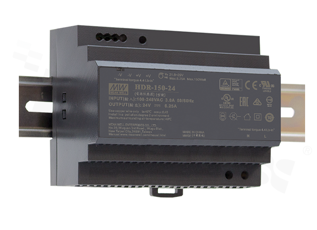 HDR-150-12 voeding 11.3A 135.6W 12V DIN