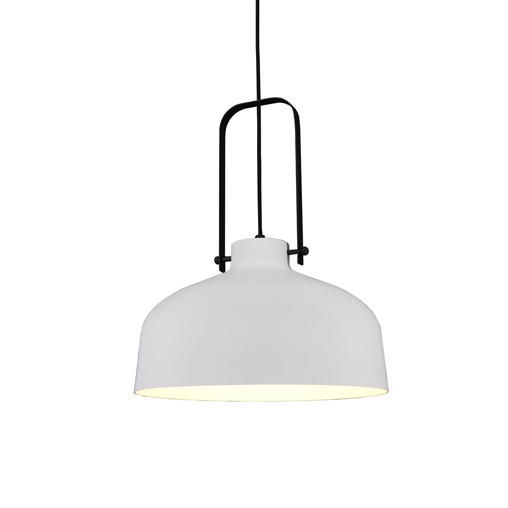 Artdelight Mendoza - Hanglamp - Ø37,5 - Wit/zwart