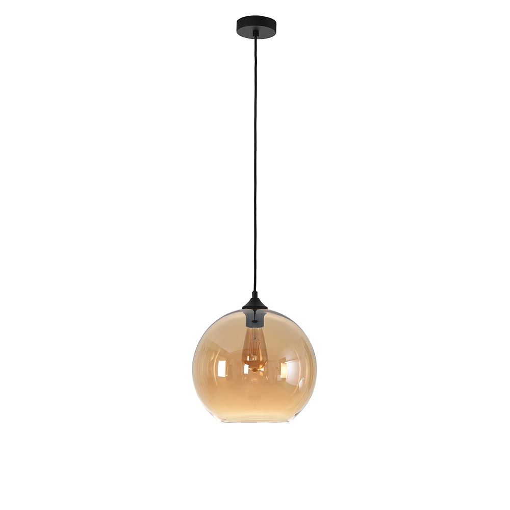 Artdelight Marino - Hanglamp - Ø30cm - Amber glas