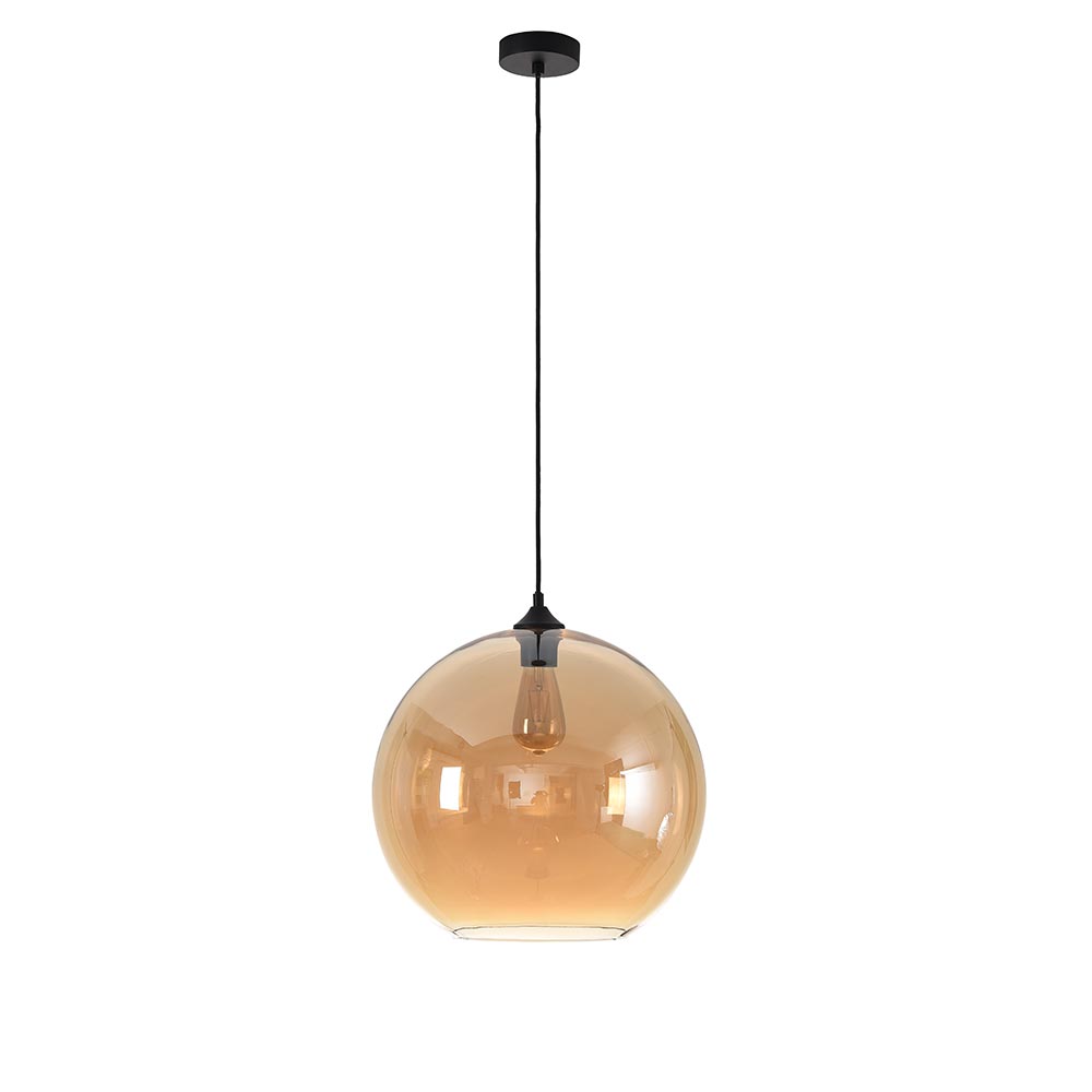 Artdelight Marino - Hanglamp - Ø40cm - Amber glas