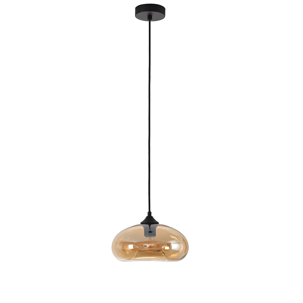 Artdelight Paradise - Hanglamp - Amber glas