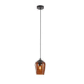 Artdelight Tombo - Hanglamp - Ø12,5cm - Bruin glas