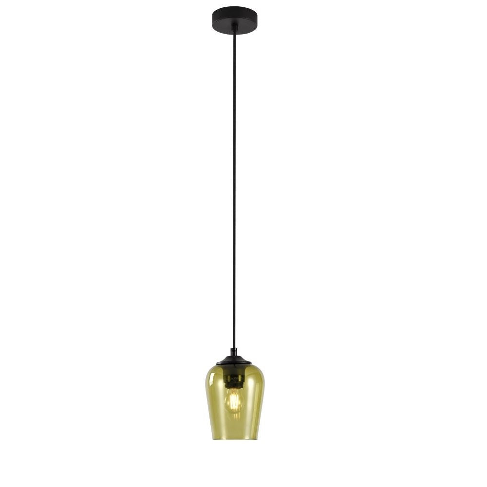 Artdelight Tombo - Hanglamp - Ø12,5cm - Licht Groen glas
