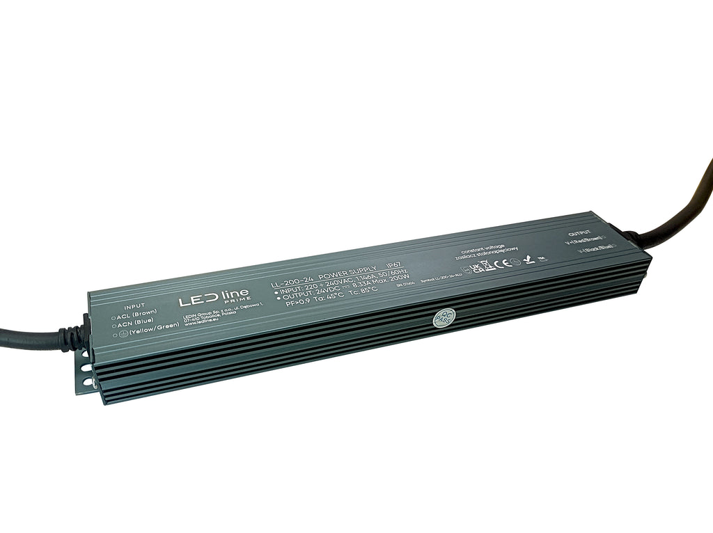 Voeding 200-24 IP67 200W 24V Aluminium PRIME