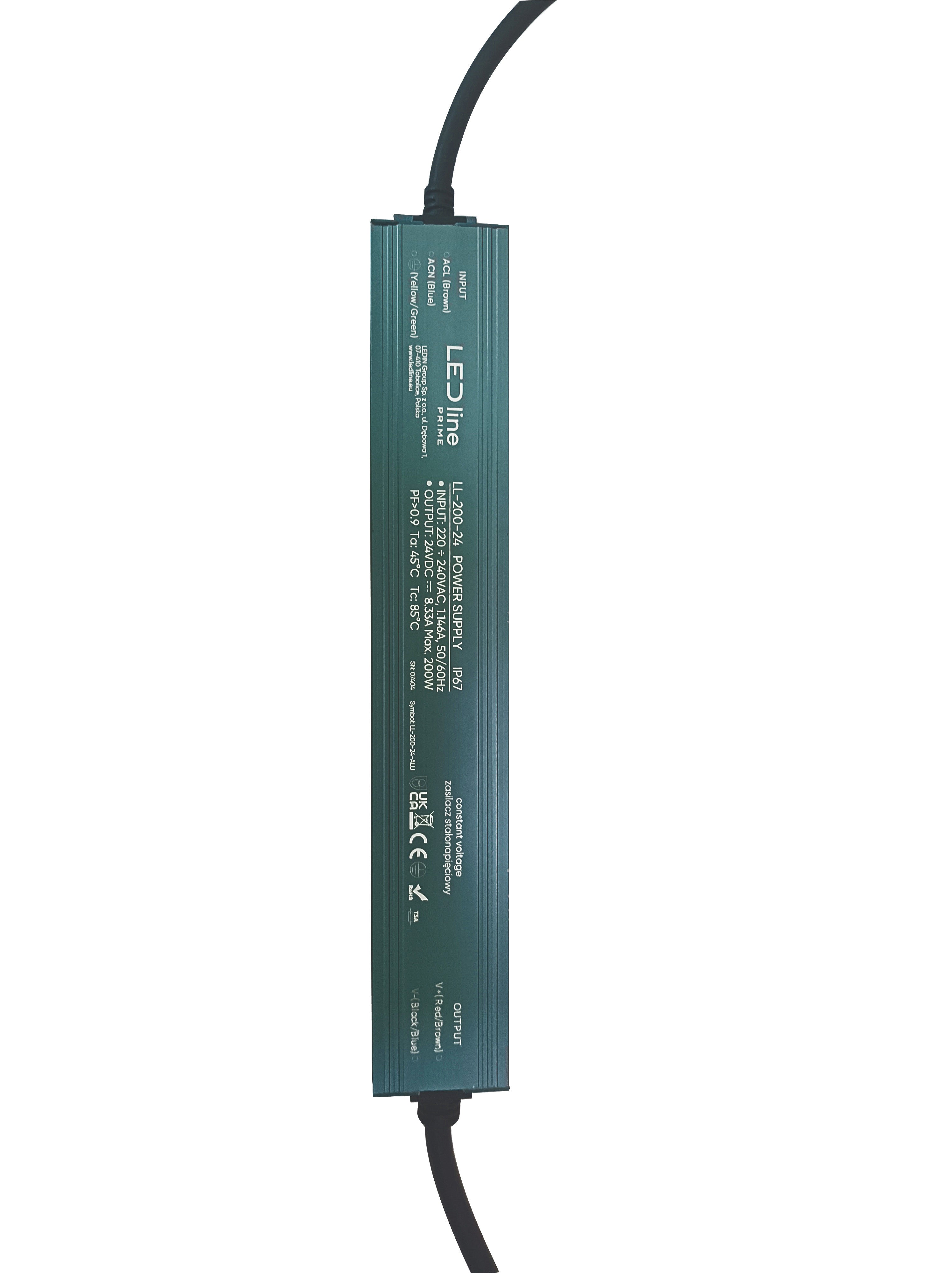 Voeding 200-24 IP67 200W 24V Aluminium PRIME