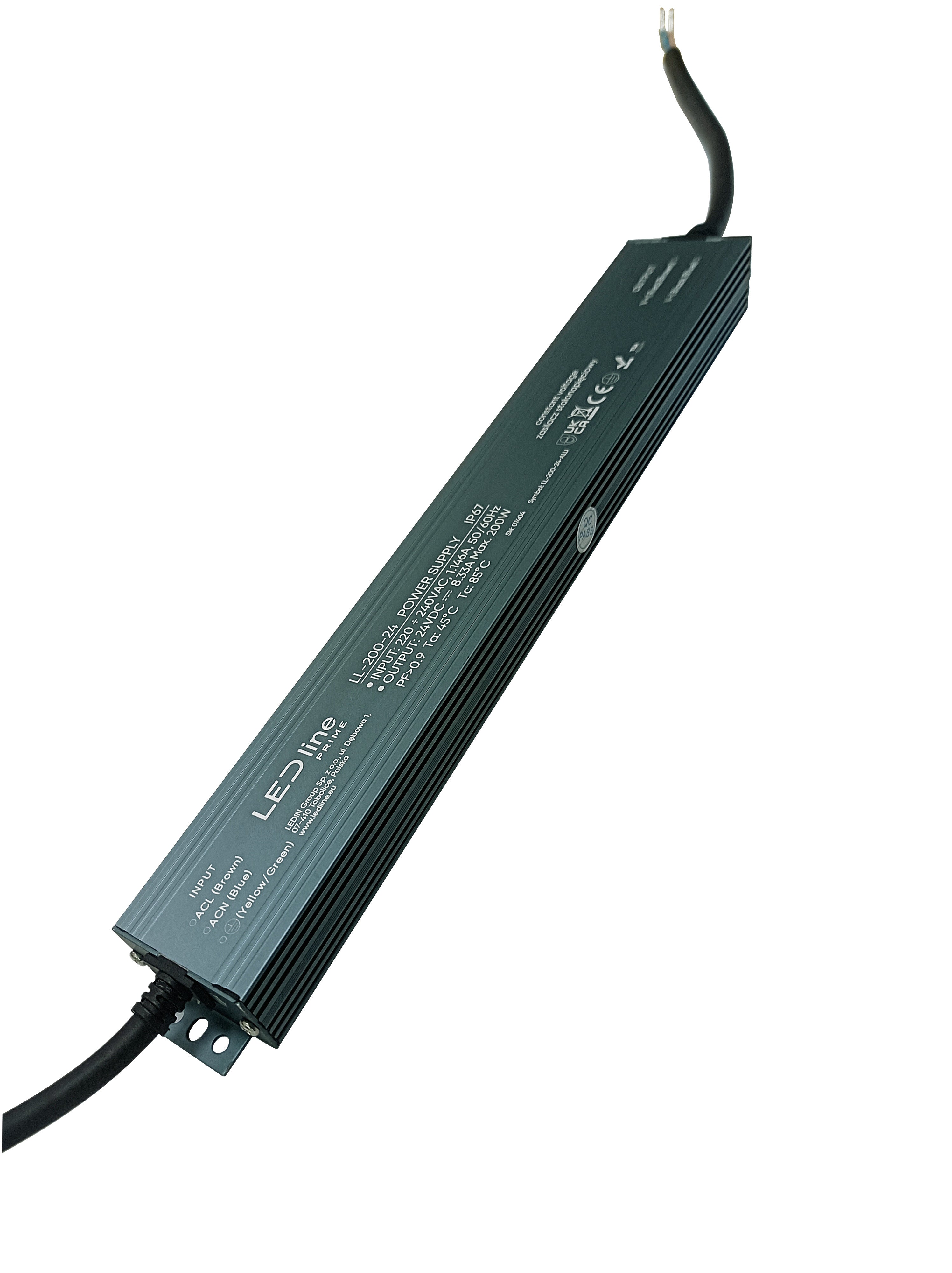 Voeding 200-24 IP67 200W 24V Aluminium PRIME