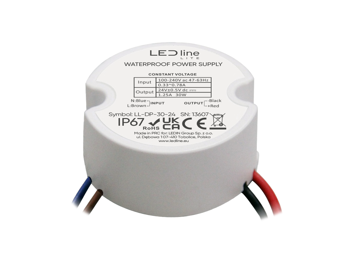 Inbouwvoeding 24V 30W IP67 LITE