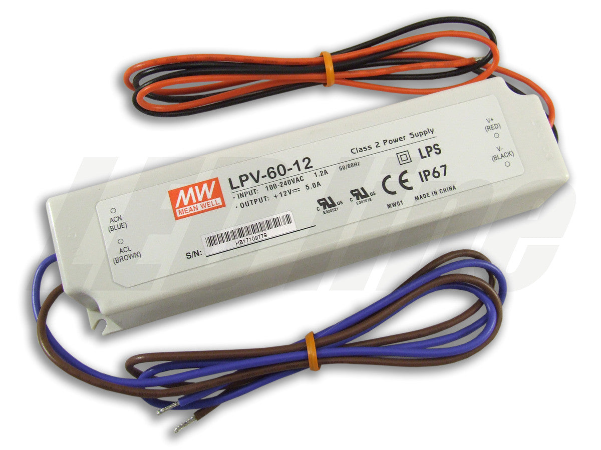 LPV-60-12 5A voeding 60W 12V IP67