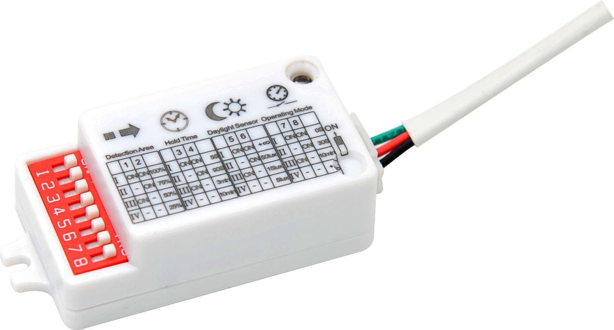 MERRYTEK magnetron bewegings-/schemersensor 4m 12V mini