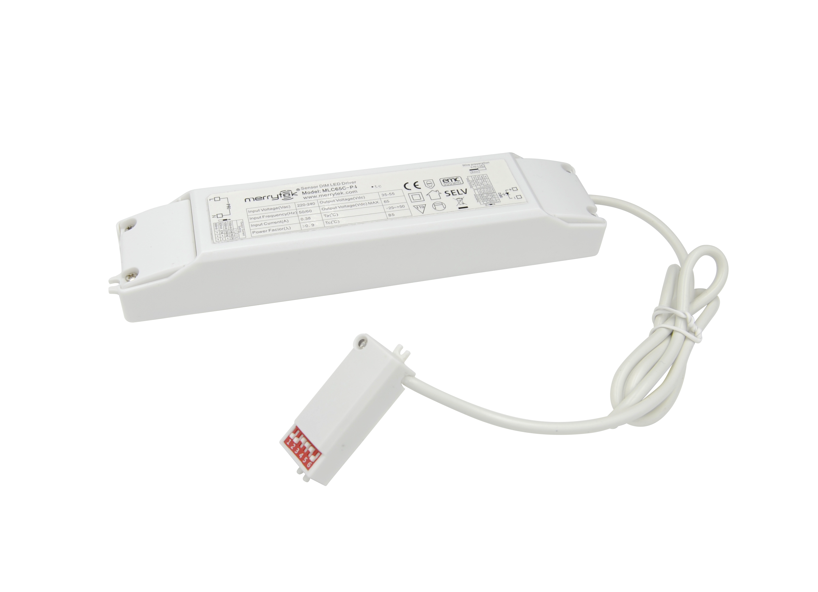 MERRYTEK constante stroom voeding 800-1200mA 35-55V met bewegingssensor MV 2-traps DIM