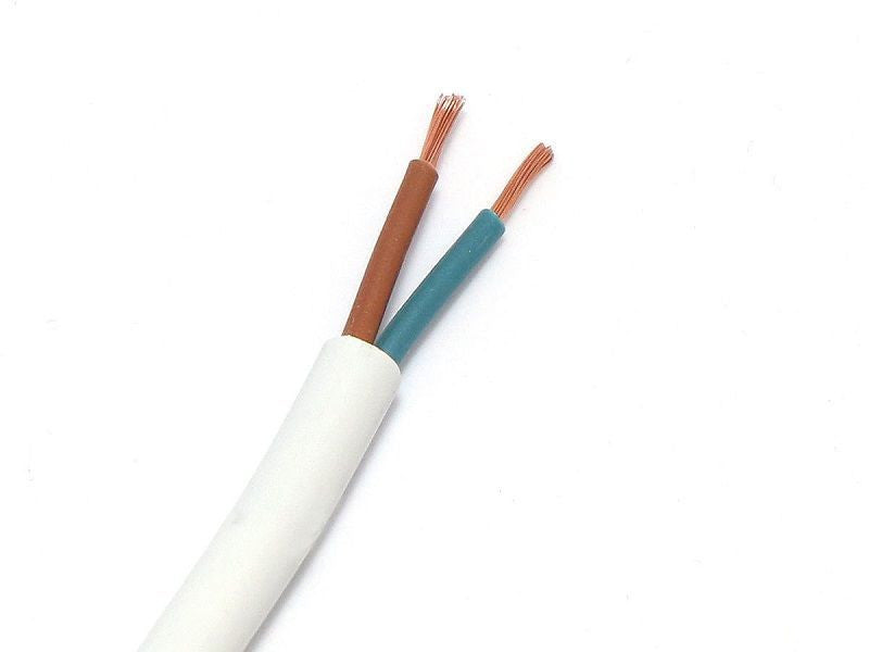 Huidige kabel OMY 2x1,5mm 300V wit