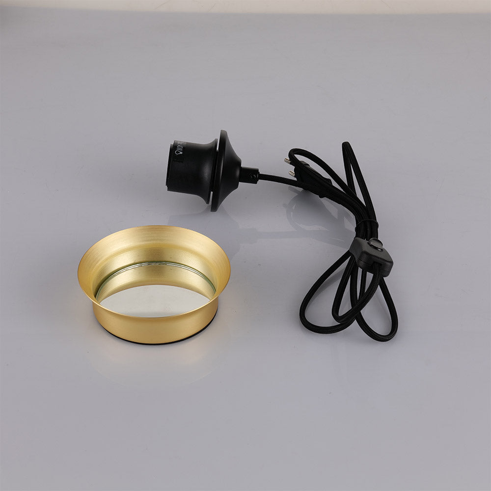 Artdelight Mirror - Ring/Tafellamp - Mat goud