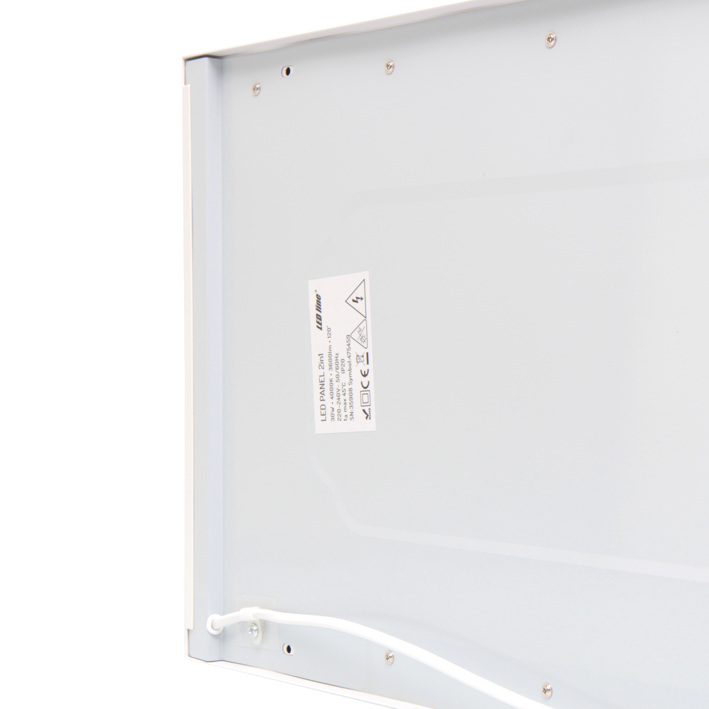 Edge Paneel 2in1 4000K 30W 3600lm IP20 30x120cm wit Oppervlak/Inbouw PRIME