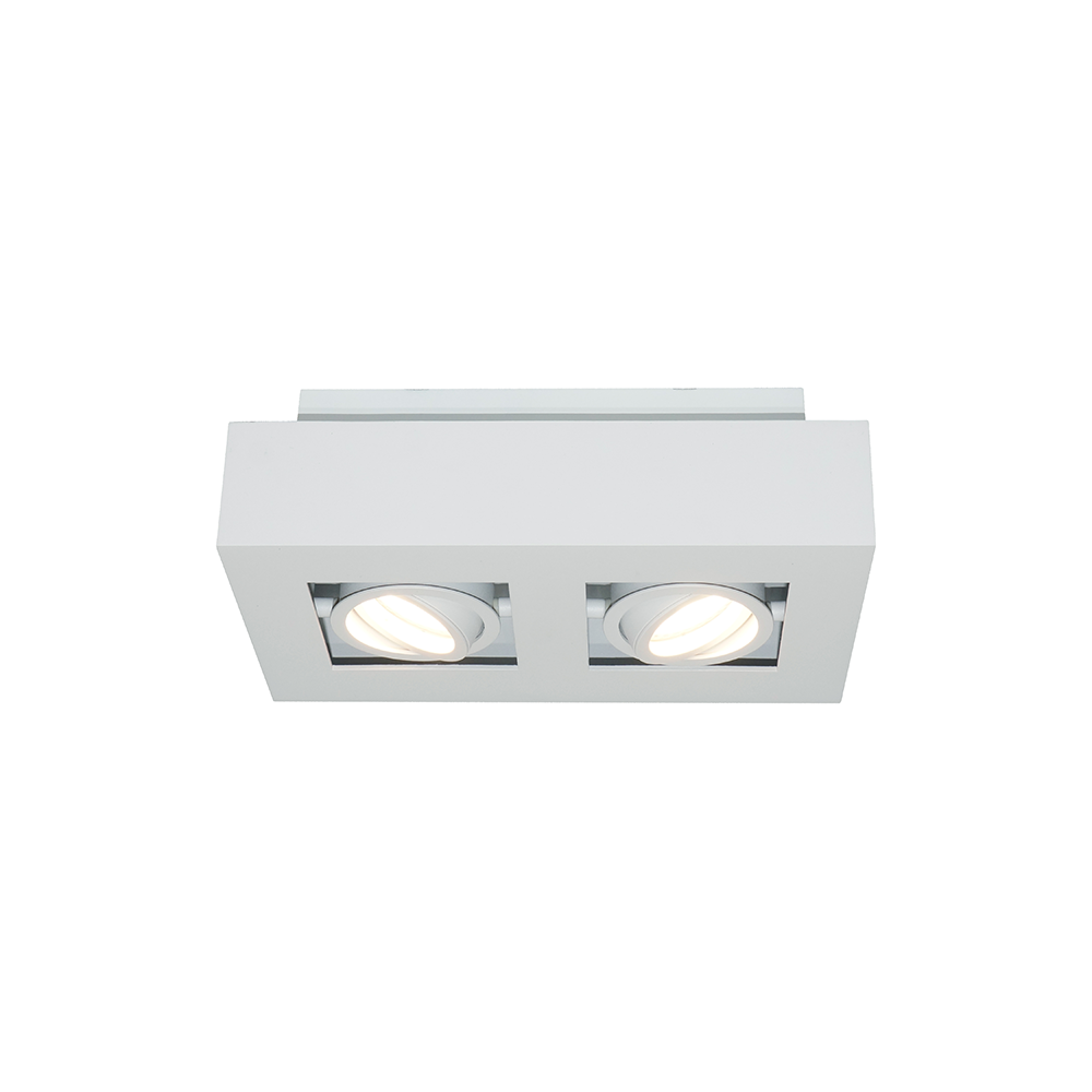 Artdelight Bosco - Opbouwspot - 2 lichts - Wit