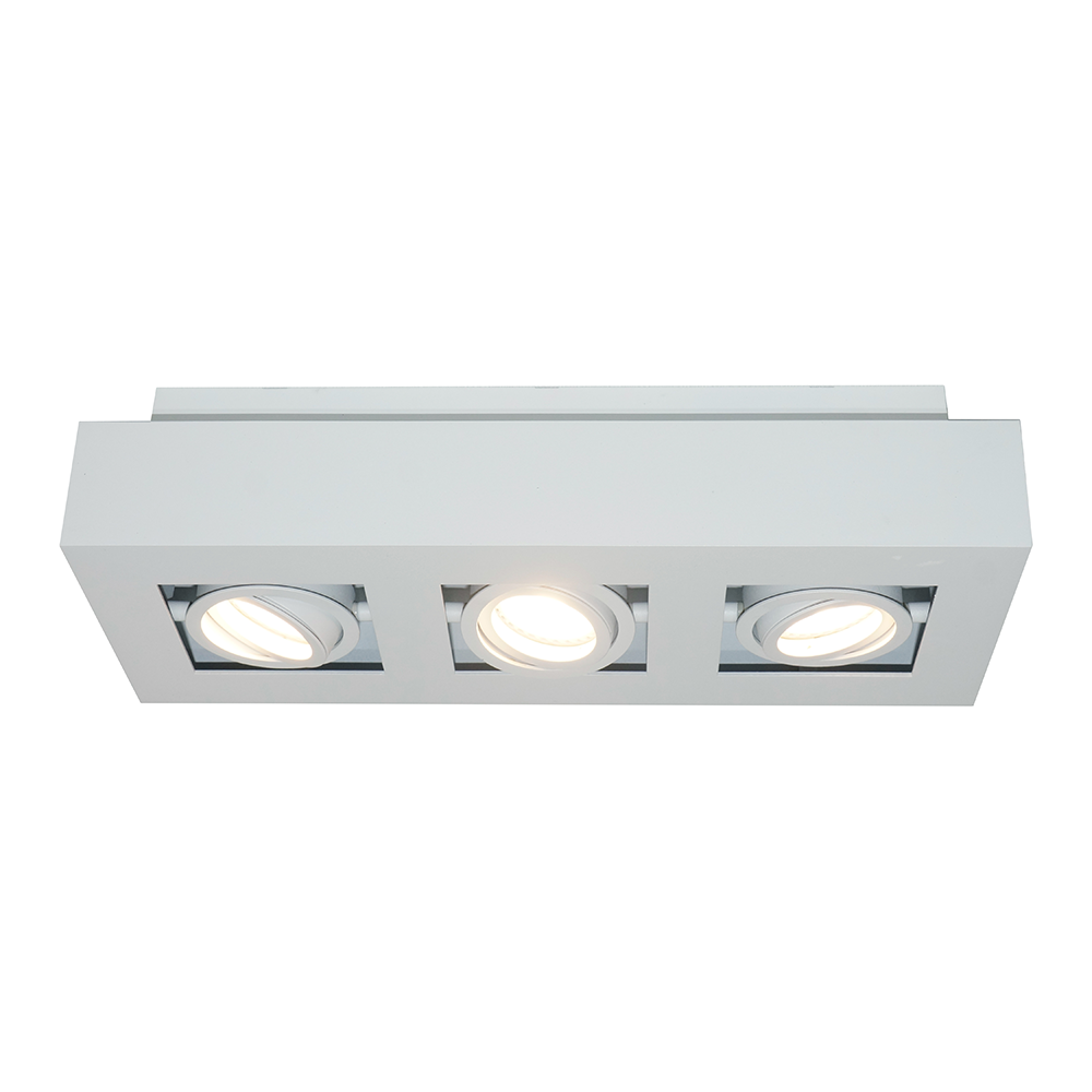 Artdelight Bosco - Opbouwspot - 3 lichts - Wit