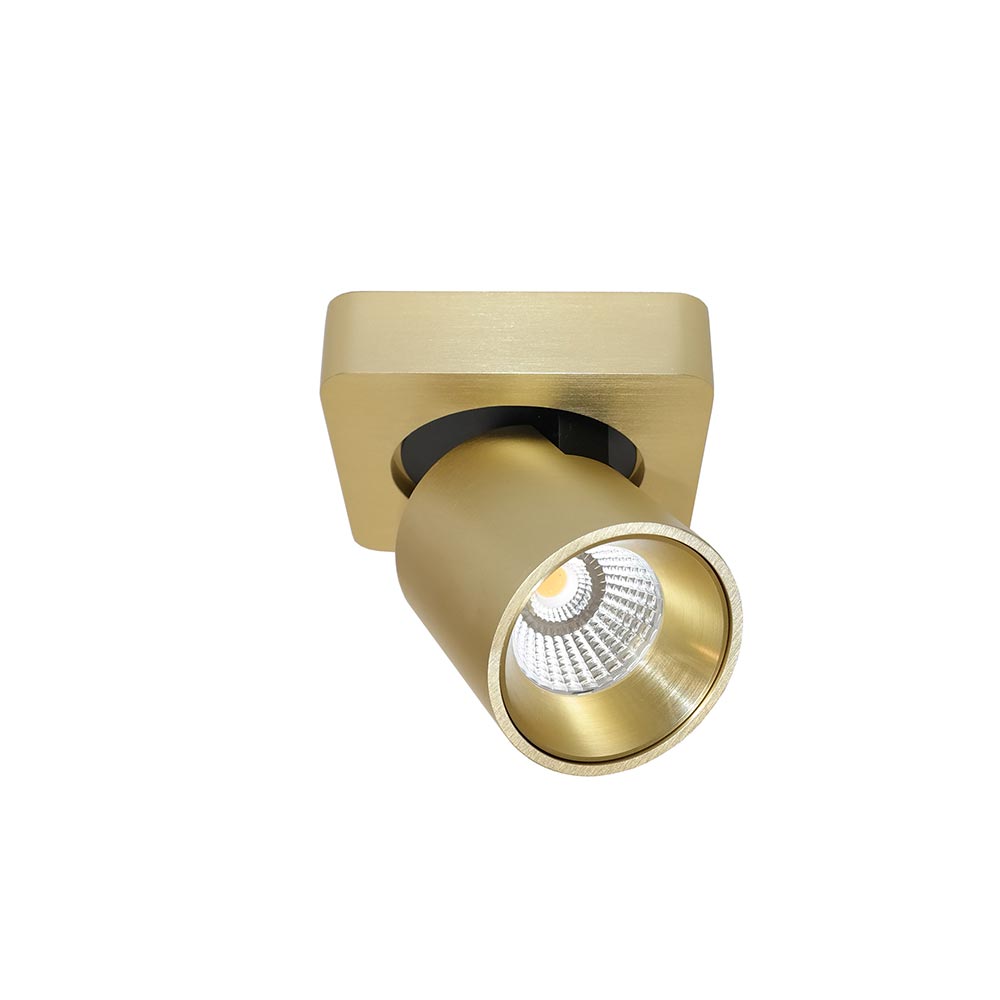 Artdelight Laguna - Opbouwspot - 1 lichts - Goud geborsteld