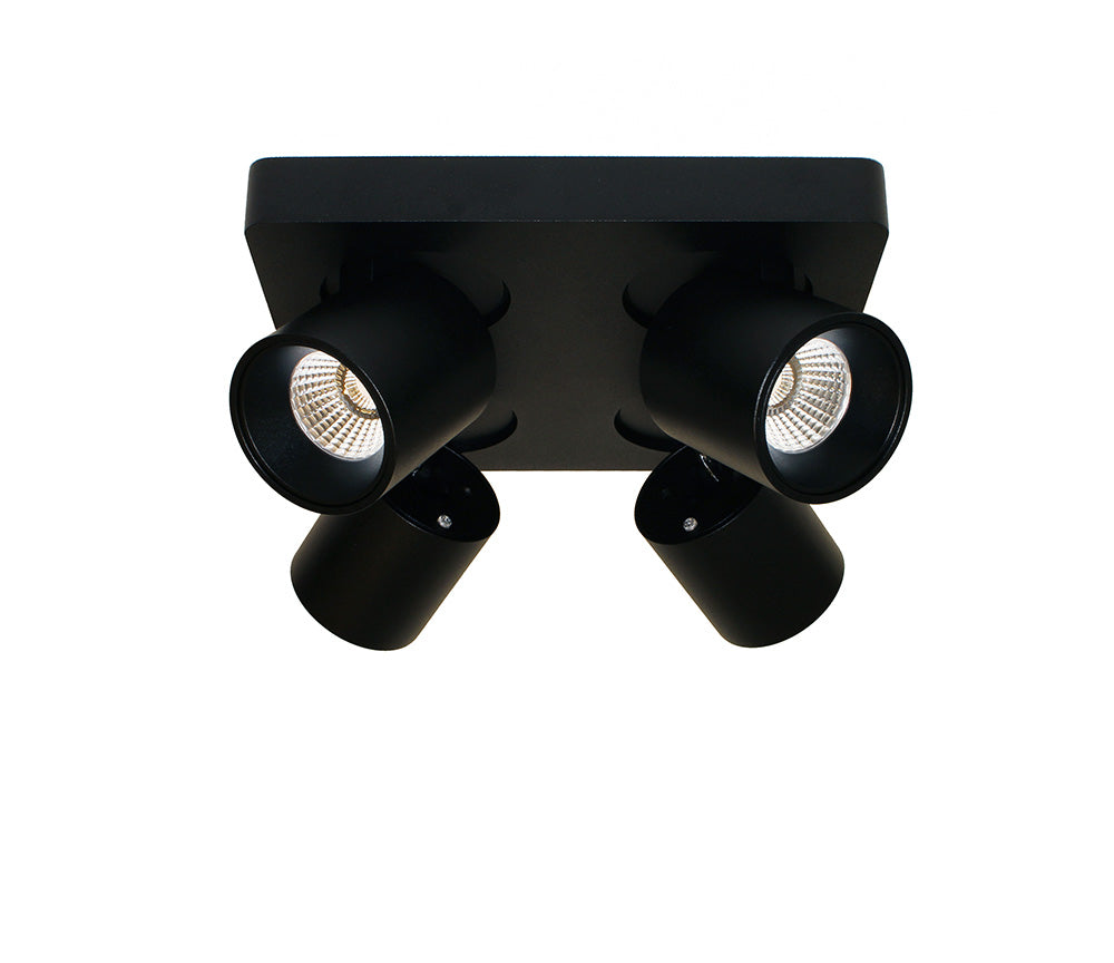 Artdelight Laguna - Opbouwspot - 4 lichts - Zwart