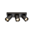 Artdelight Megano - Opbouwspot - 3 lichts - Metallic antraciet