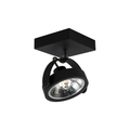 Artdelight Wajer - Opbouwspot - 1 lichts - Zwart