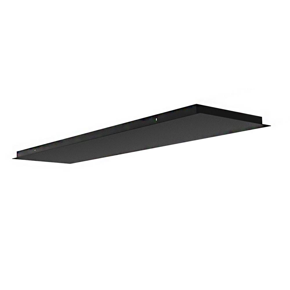 Artdelight Plate - Hanglamp - 120x30cm - Incl. gaten - Zwart